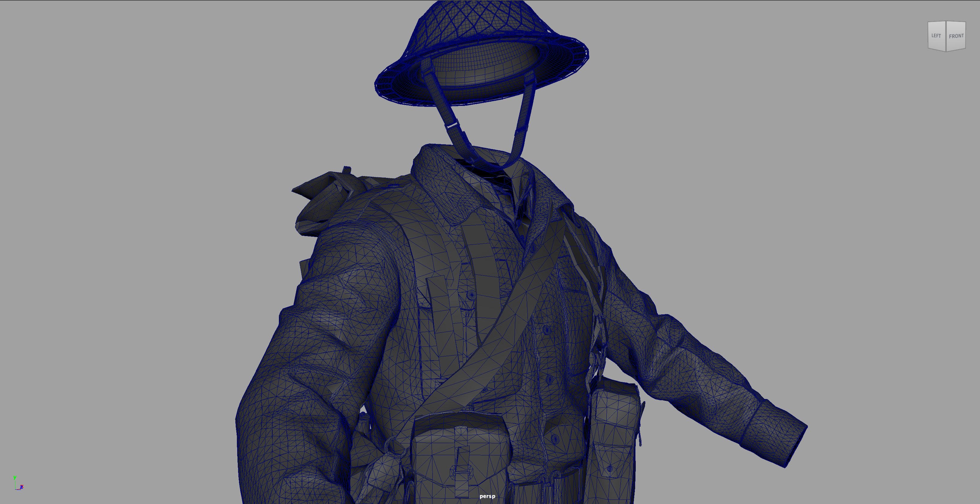 Reconstitution 3D de tenue de soldat Mailly le camp ©Supersolids